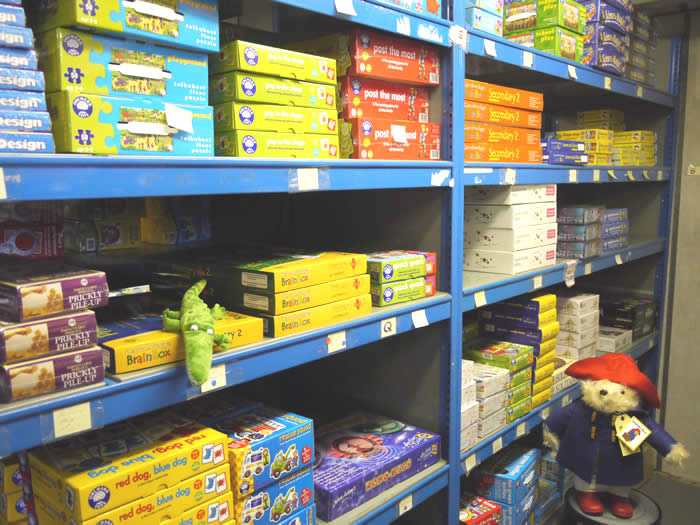 Some of the many games ready for picking & packing, with a few animals making a bid for freedom!