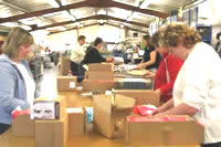 Looking down the Packing Hall.