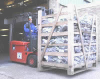 One of the more unusual deliveries - rose bushes in this case.