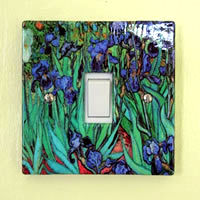 Decorative light switch covers. Simply remove the existing screws, place this cover over the switch and use the supplied screws to re-fasten the original switch and new cover. No knowledge, no skill needed.