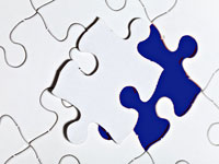 Jigsaw Blue Piece